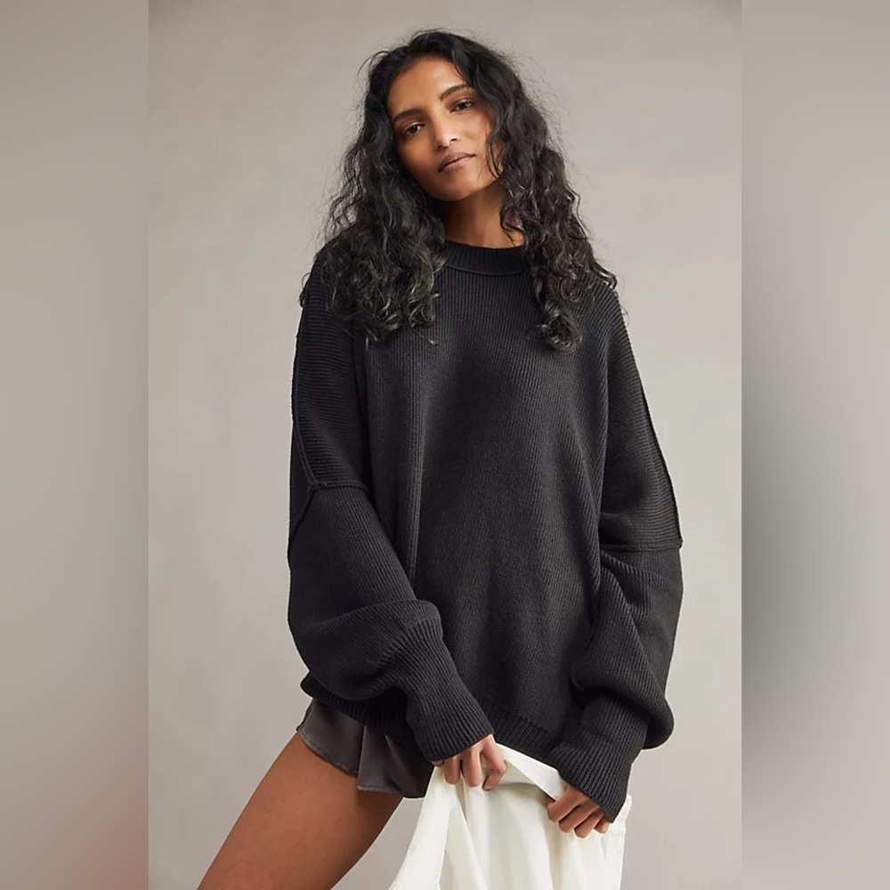 Free People Easy Street Tunic in Black